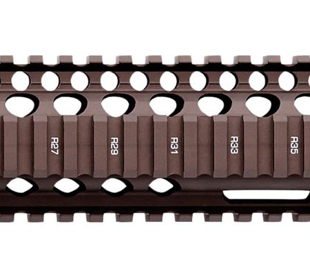 Daniel Defense 0100408001 M4A1 RIS II Handguard 12.25" 2-Piece, Free-Floating Style Made of 6061-T6 Aluminum with Flat Dark Earth Anodized Finish & Picatinny Rail for AR-15