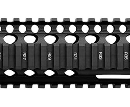Daniel Defense 0100408001006 M4A1 RIS II Handguard 12.25" 2-Piece, Free-Floating Style Made of 6061-T6 Aluminum with Black Anodized Finish & Picatinny Rail for AR-15