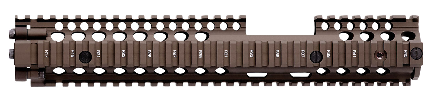 Daniel Defense 0100408030 M4A1 FSP RIS II Handguard 12.25" 2-Piece, Free-Floating Style Made of 6061-T6 Aluminum with Flat Dark Earth Anodized Finish & Picatinny Rail for AR-15