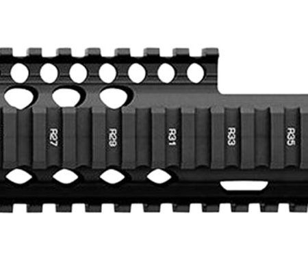 Daniel Defense 0100408030006 M4A1 FSP RIS II Handguard 12.25" 2-Piece, Free-Floating Style Made of 6061-T6 Aluminum with Black Anodized Finish & Picatinny Rail for AR-15
