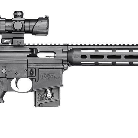 Smith & Wesson 12723 M&P15 Sport OR 22 LR 10+1  16.50" Carbon Steel Barrel, Adjustable 6 Position Stock, M&P100 4MOA Red/Green Dot, A2 Flash Hider, Functioning Charging Handle, 2 Position Safety
