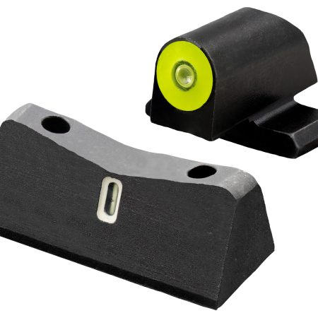 XS Sights SI0013S5Y DXT2 Big Dot Night Sights- Sig Sauer- Springfield Armory Black | Green Tritium Yellow Outline Front Sight Green Tritium White Outline Bar Rear Sight