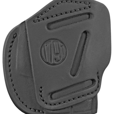 1791 Gunleather 3WH2SBLA 3-Way  IWB/OWB Size 02 Stealth Black Leather Belt Loop Compatible w/ Ruger LCP Compatible w/ Glock 42 Compatible w/ S&W Bodyguard Ambidextrous Hand