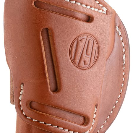 1791 Gunleather 4WH1CBRR 4-Way IWB/OWB 01 Classic Brown Leather Belt Clip Fits 3-4" Barrel 1911