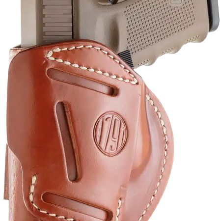 1791 Gunleather 4WH5CBRR 4-Way  IWB/OWB 05 Classic Brown Leather Belt Clip Fits S&W M&P/Springfield XD/Glock 17/HK VP9