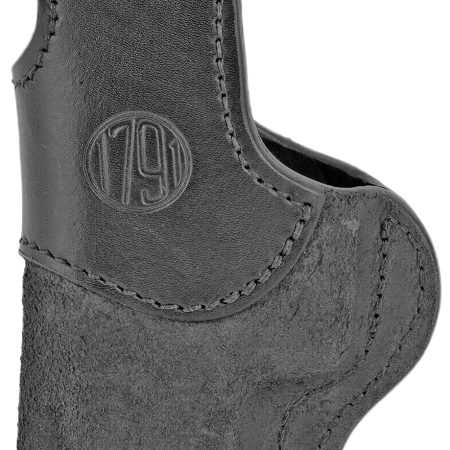 1791 Gunleather RCH4BLKR RCH  IWB Size 04 Black Leather Belt Clip Compatible w/Glock 17/S&W M&P Shield/Springfield XD Right Hand