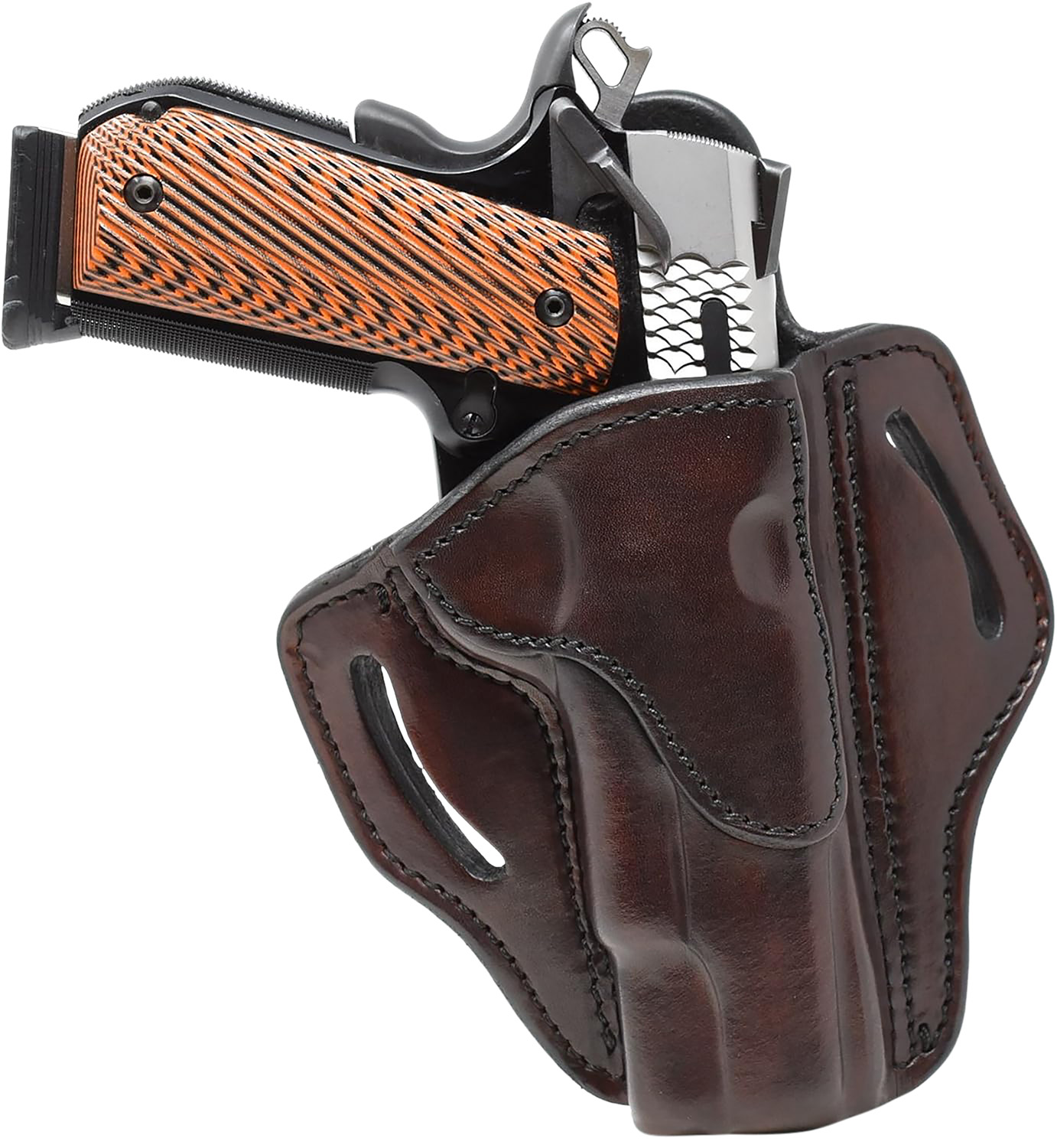 1791 Gunleather BH1SBRR BH1 OWB Size 01 Signature Brown Leather Belt Slide Fits 4-5" 1911 Right Hand