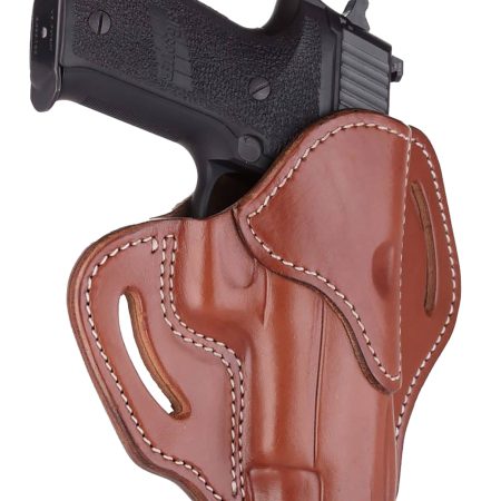 1791 Gunleather BH23CBRR BH2.3 OWB Size 2.3 Classic Brown Leather Belt Slide Compatible w/Glock 17/Sig P226/HK VP9 Right Hand