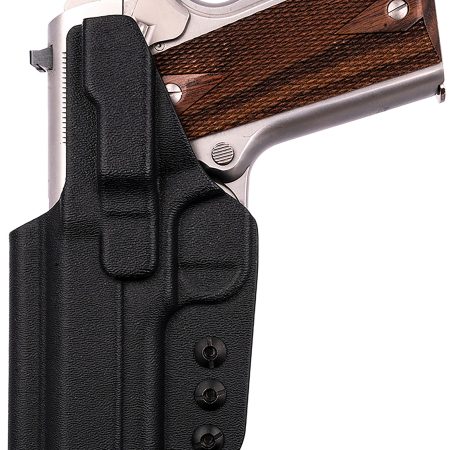 1791 Gunleather TACIWB1911BLKR Tactical Kydex IWB Black Kydex Belt Clip Fits 1911 Government