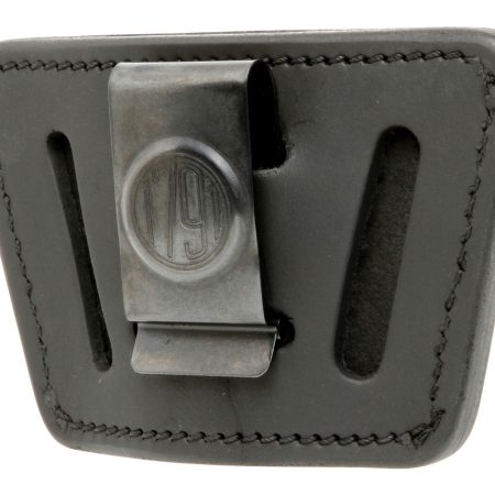 1791 Gunleather UIWSBLA UIW  IWB/OWB Black Leather Belt Clip Fits Most Small-Mid Frame Autos Ambidextrous