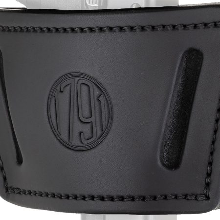 1791 Gunleather UIWXSBLA UIW Max  IWB/OWB Black Leather Belt Clip Fits Most Mid-Large Frame Autos with Rail, Laser & Light Ambidextrous
