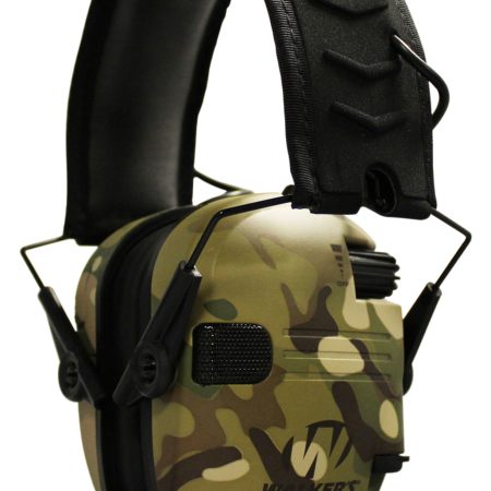 Walker's GWPRSEMMCC Razor Slim Electronic Muff 23 dB Over the Head MultiCam/Black Polymer