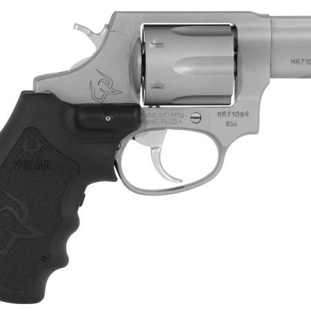 Taurus 2-856029VL 856 w/Laser Small 38 Special +P 6 Shot 2" Matte Stainless Steel Barrel, Cylinder & Frame, Black Finger Grooved Rubber Grip, Viridian Laser Transfer Bar Safety, Exposed Hammer
