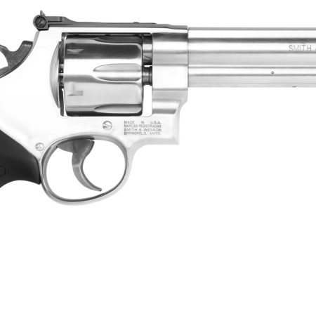 Smith & Wesson 12462 Model 610  N-Frame 10mm Auto/40 S&W 6 Shot 6.50" Stainless Steel Barrel, Cylinder & Frame, Black Finger Grooved Grip, Internal Lock Safety, Exposed Hammer
