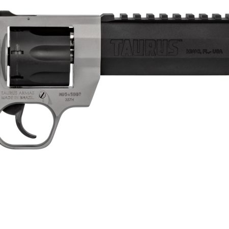 Taurus 2357085RH Raging Hunter  357 Mag 7rd 8.38" Matte Black Oxide Cylinder & Barrel Matte Stainless Steel Frame Black Rubber with Integrated Red Cushion Insert Grip