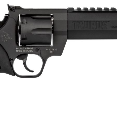 Taurus 2440061RH Raging Hunter  44 Rem Mag 6rd 6.75" Matte Black Oxide Steel Black Rubber with Integrated Red Cushion Insert Grip
