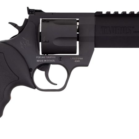 Taurus 2454051RH Raging Hunter  454 Casull 5rd 5.12" Matte Black Oxide Steel Black Rubber with Integrated Red Cushion Insert Grip