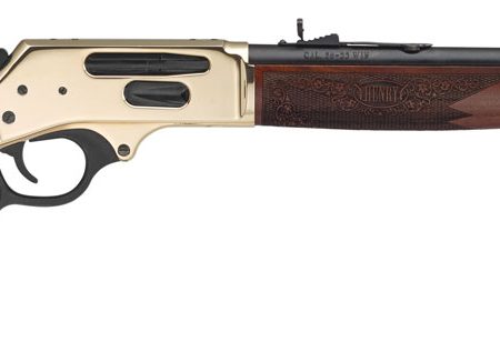 Henry H0243030 Side Gate  Full Size 30-30 Win 5+1 20" Blued Steel Barrel, Polished Brass Receiver, American Walnut Stock Right Hand