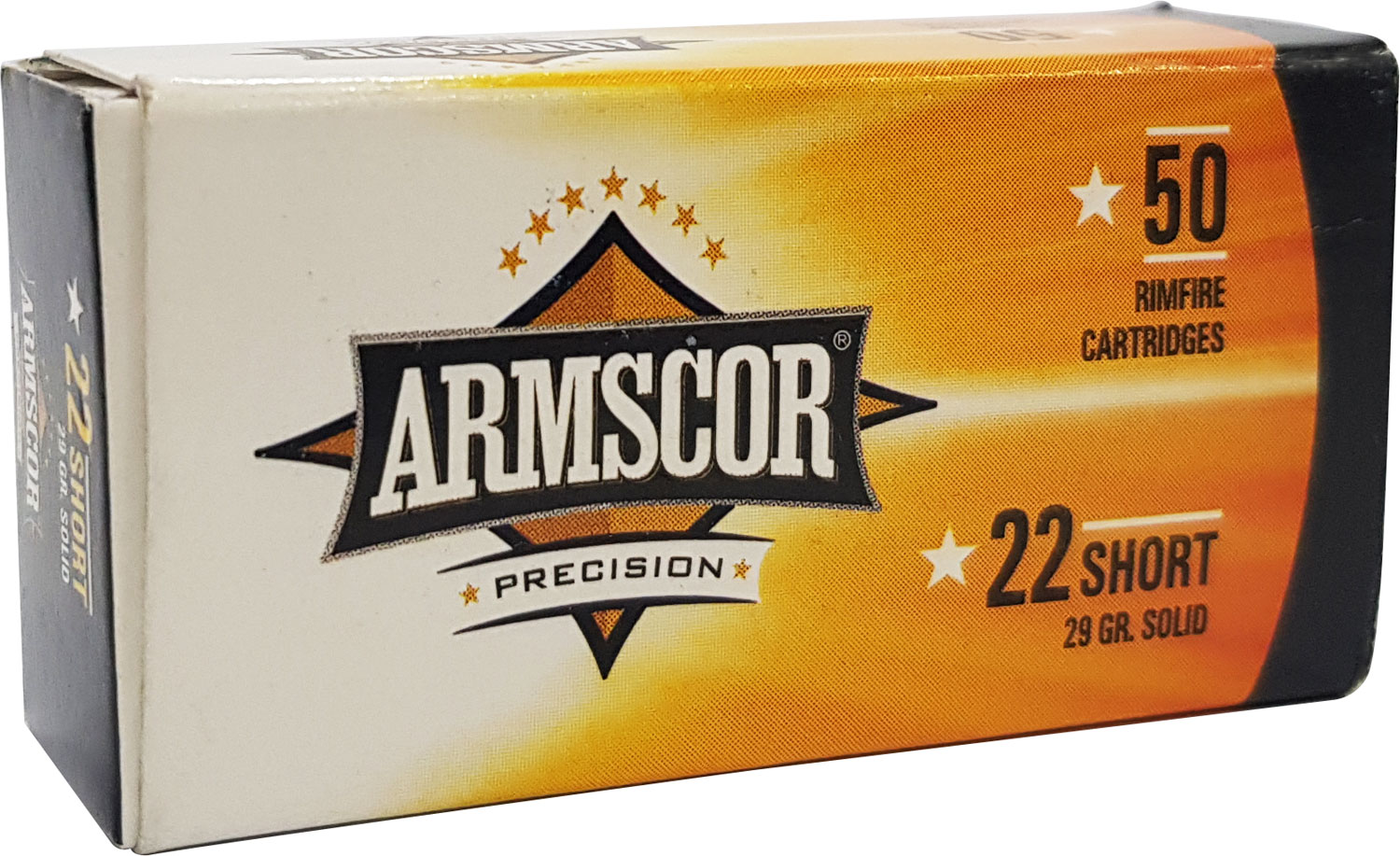 Armscor 50415 Precision 22Short 29gr Solid Point 50 Per Box/100 Case