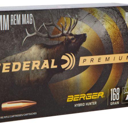 Federal PR7BCH1 Premium 7mmRemMag 168gr Berger Hybrid Hunter 20 Per Box/10 Case