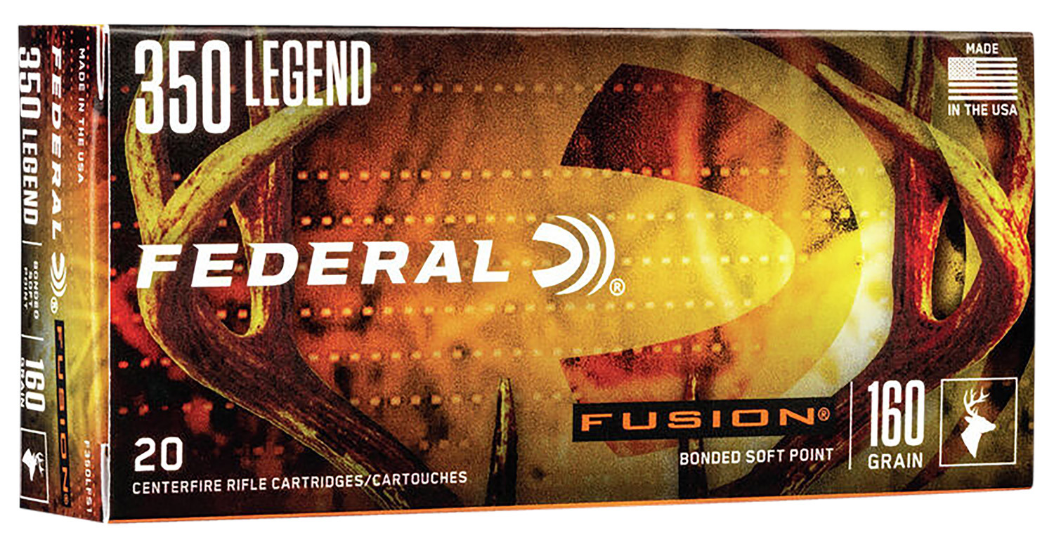 Federal F350LFS1 Fusion 350Legend 160gr Bonded Soft Point 20 Per Box