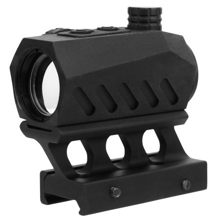 TacFire RD011 Dual Illuminated Red Dot  Black Anodized 1 x 20 mm 4 MOA Red/Green Dot Features Riser Mount