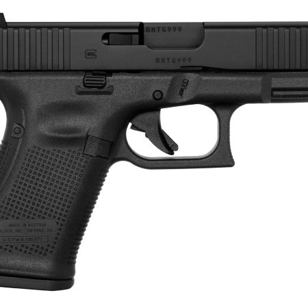 Glock PA195S201 G19 Gen5 Compact 9mm Luger 10+1 4.02" Black GMB Barrel, Black nDLC Serrated Slide, Black Polymer Frame w/Picatinny Rail, Black Textured w/Interchangeable Backstrap Grip, Ambidextrous