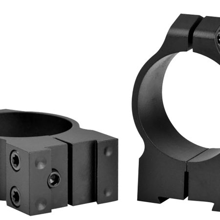 Warne 14B1M Maxima Matte Black Steel 30mm Tube Medium Vertical Split Dovetail, 0 MOA Fits CZ 527