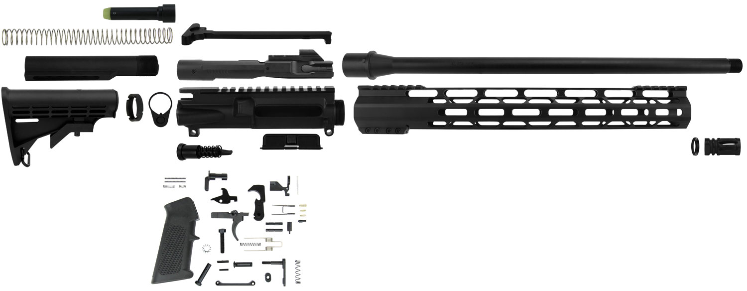 TacFire SSRK45ACPLPK AR Build Kit Sports South Exclusive 45 ACP AR-Platform Black Nitride
