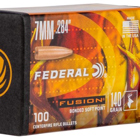 Federal FB284F1 Fusion Component  7mm .284 140 gr Fusion Soft Point 100 Per Box/ 4 Case