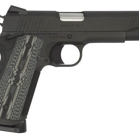 Colt Mfg O1082CCU CCU Government 9mm Luger 9+1 5" Stainless National Match Barrel, Matte Black DLC Serrated Stainless Steel Slide & Frame w/Beavertail, Black Scalloped G10 Grip, Ambidextrous