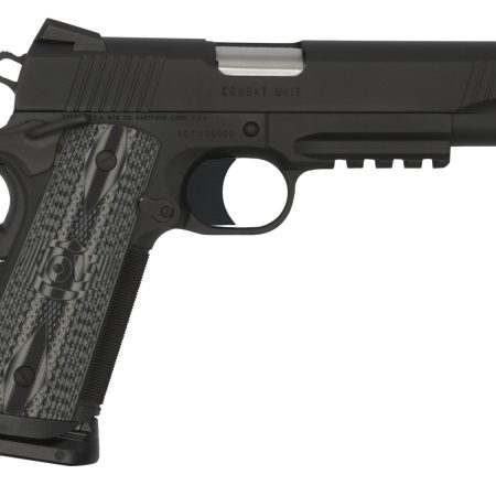 Colt Mfg O1080RGCCU CCU Rail Government 45 ACP 8+1 5" Stainless National Match Barrel, Matte Black DLC Serrated Stainless Steel Slide & Frame w/Picatinny Rail Black Scalloped G10 Grip, Ambidextrous