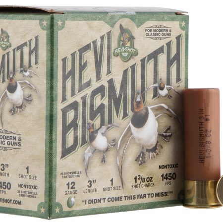 HEVI-Shot HS14001 HEVI-Bismuth  12Gauge 3" 1 3/8oz Bismuth 1Shot 25 Per Box/10 Case