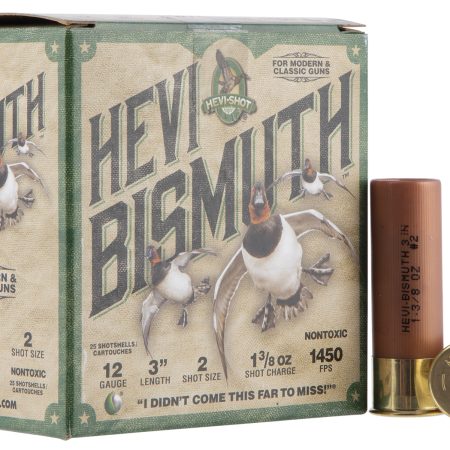 HEVI-Shot HS14002 HEVI-Bismuth  12Gauge 3" 1 3/8oz Bismuth 2Shot 25 Per Box/10 Case