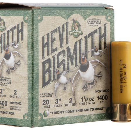 HEVI-Shot HS17002 HEVI-Bismuth  20Gauge 3" 1 1/8oz Bismuth 2Shot 25 Per Box/10 Case