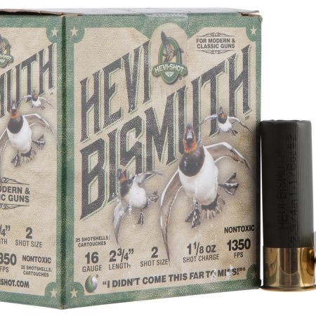 HEVI-Shot HS16702 HEVI-Bismuth 16Gauge 2.75" 1 1/8oz Bismuth 2Shot 25 Per Box/10 Case