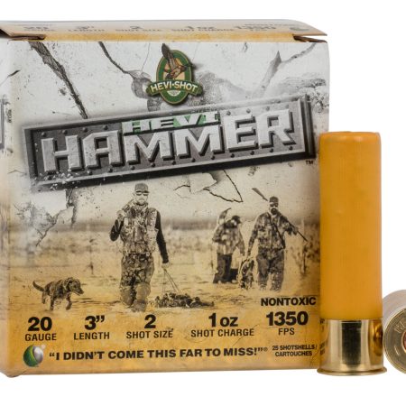 HEVI-Shot HS29002 HEVI-Hammer  20Gauge 3" 1oz 2Shot 25 Per Box/10 Case