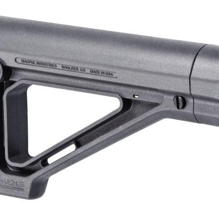 Magpul MAG480-GRY MOE Carbine Stock Fixed Stealth Gray Synthetic for AR-15, M16, M4 with Mil-Spec Tube (Tube Not Included)