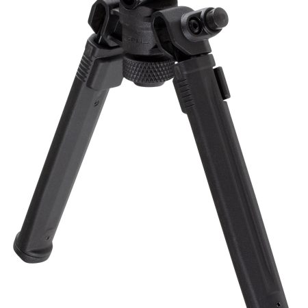 Magpul MAG933-BLK Bipod  made of Aluminum with Black Finish, M-LOK Attachment, Rubber Feet, 6.30-10.30" Vertical Adjustment for AR-Platform