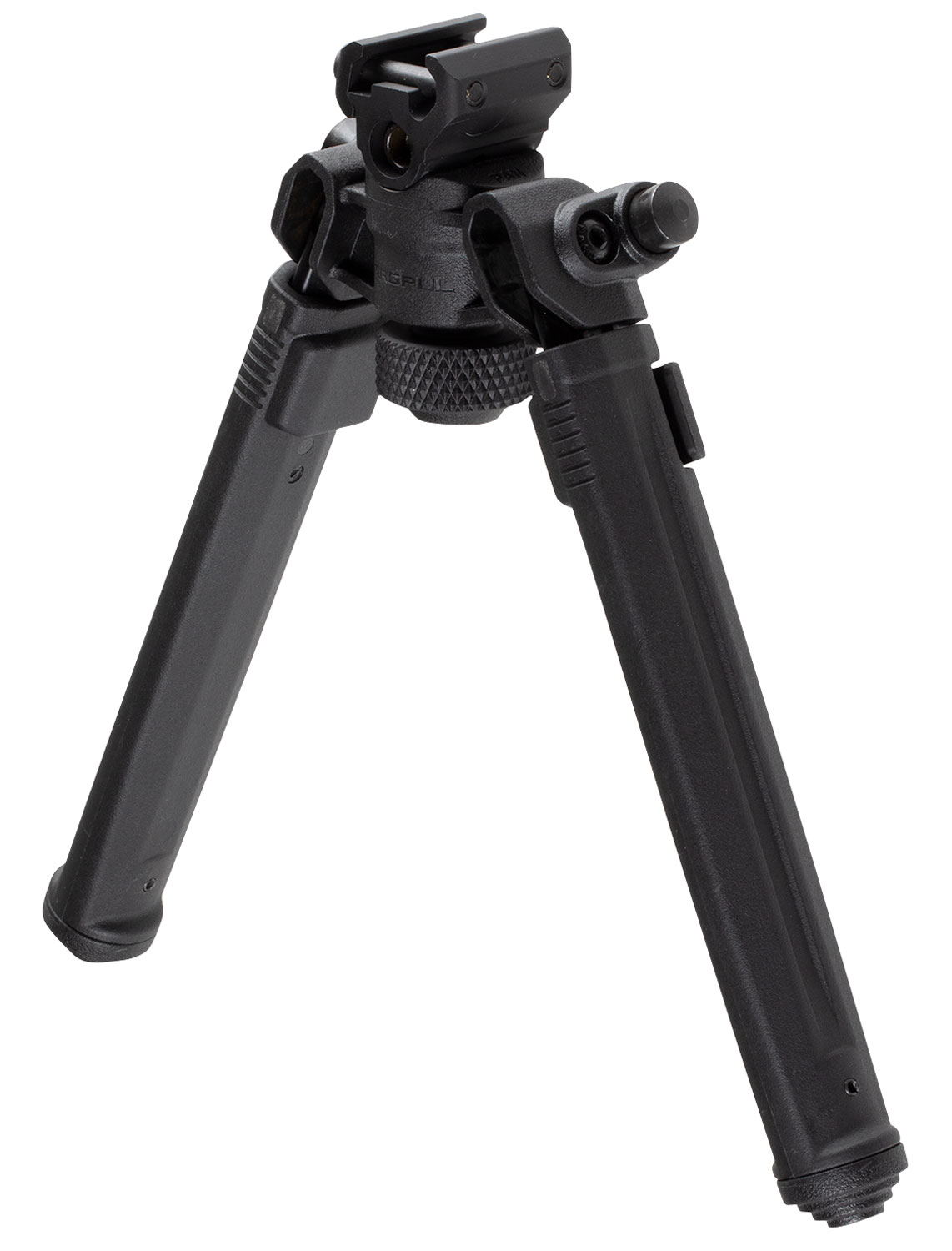 Magpul MAG941-BLK Bipod 1913 Picatinny Rail Attachment, Black Mil-Spec Anodized Aluminum, 6.80-10.30" Vertical Adjustment, Rubber Feet for AR-Platform