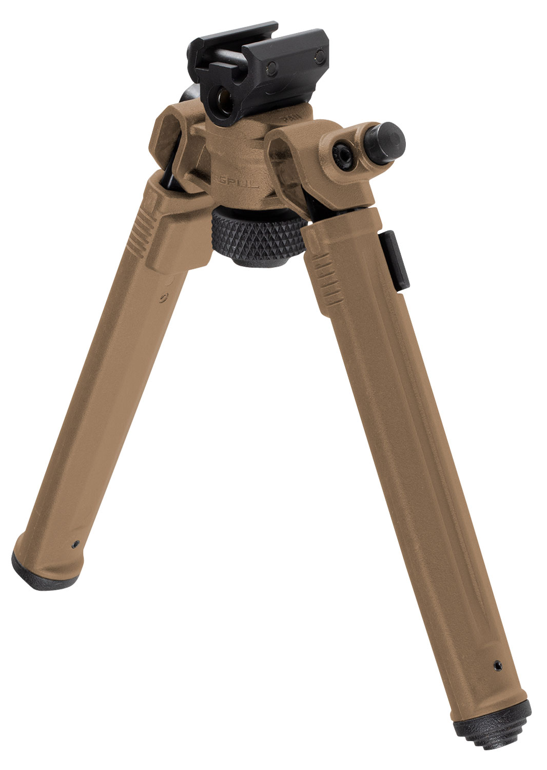 Magpul MAG941-FDE Bipod 1913 Picatinny Rail Attachment, Flat Dark Earth Mil-Spec Anodized Aluminum, 6.80-10.30" Vertical Adjustment, Rubber Feet for AR-Platform