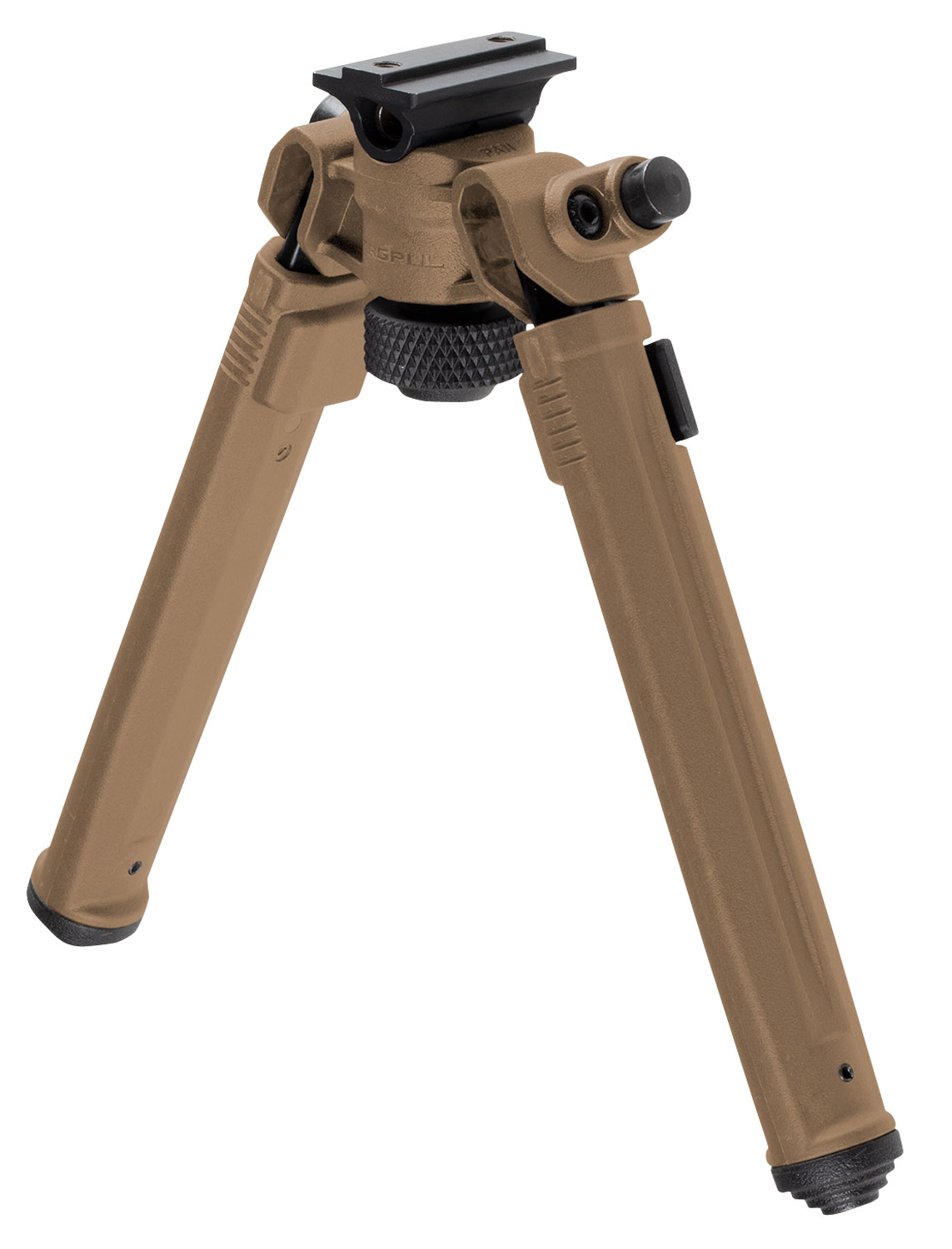 Magpul MAG951-FDE Bipod made of Aluminum with Flat Dark Earth Finish, ARMS 17S-Style Attachment, 6.80-10.30" Vertical Adjustment & Rubber Feet for AR-Platform
