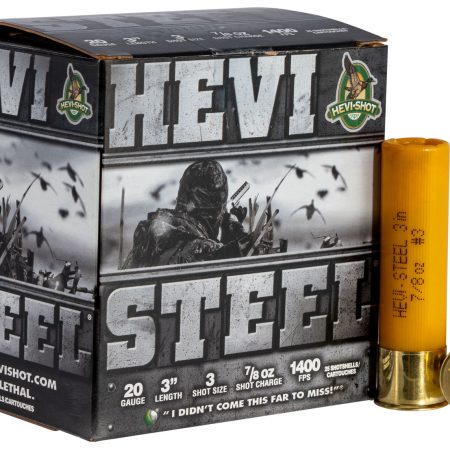 HEVI-Shot HS62003 HEVI-Steel  20Gauge 3" 7/8oz 3Shot 25 Per Box/10 Case
