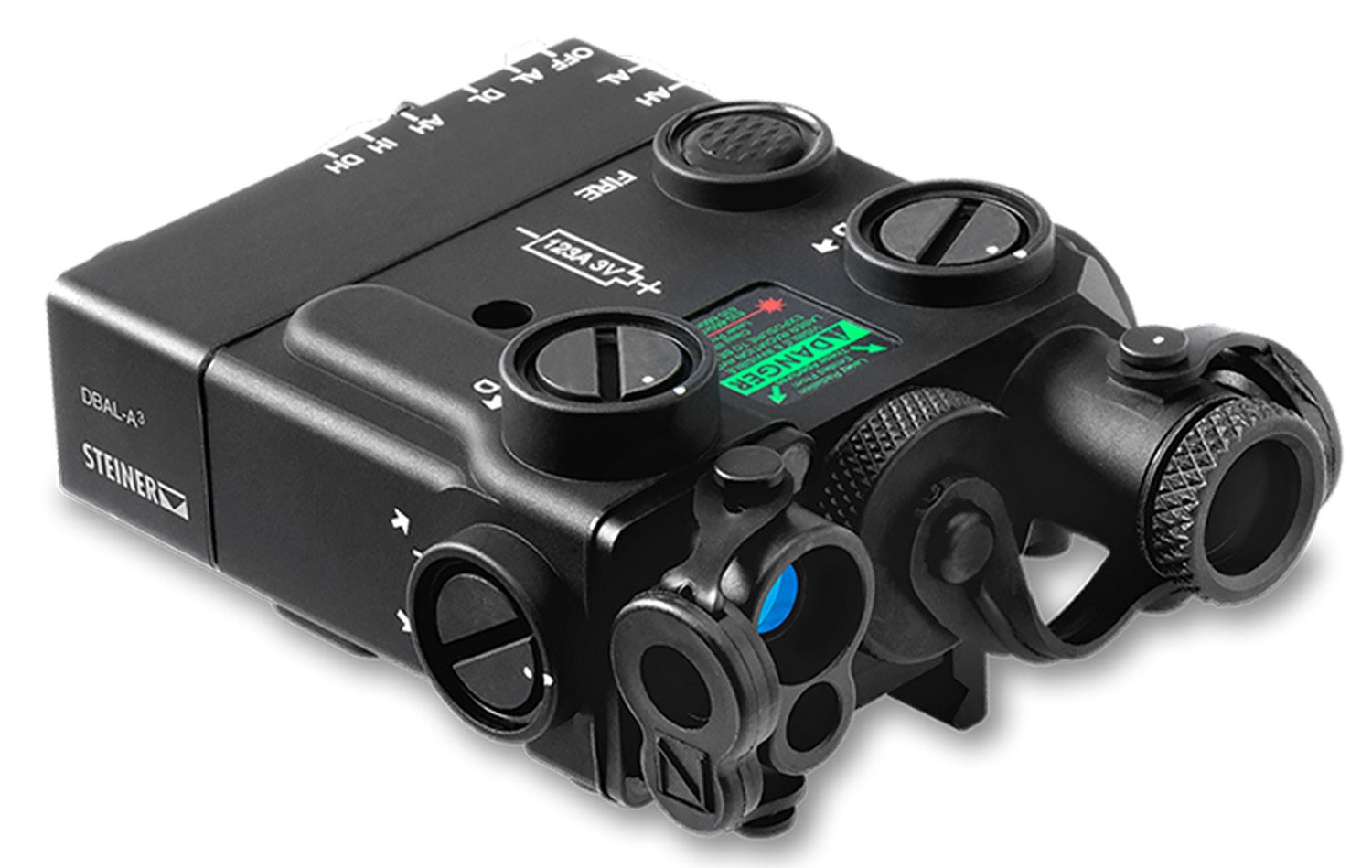 Steiner 9008 DBAL-A3 Green Laser/Black, Picatinny Rail/QR HT Mount