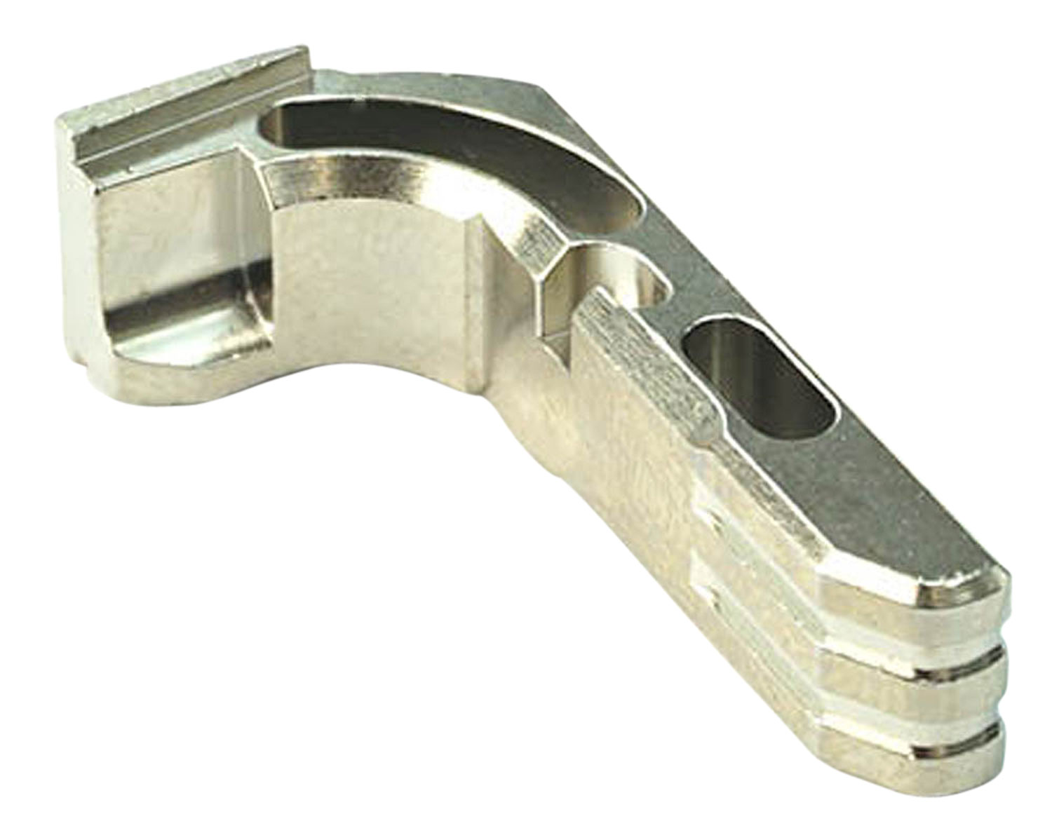 Cross Armory CRGMCSV Mag Catch Extended Glock Gen1-3/P80 Silver Anodized Aluminum