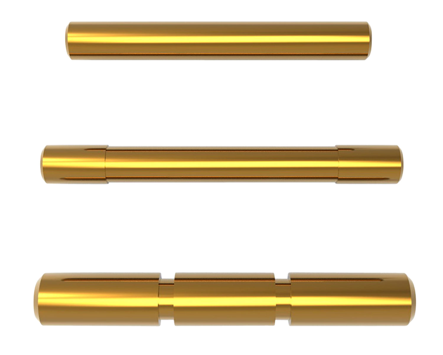 Cross Armory CRGPSGD 3 Pin Set Compatible w/Glock Gen1-3 Gold Steel