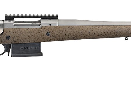 Ruger 47198 Hawkeye Long-Range Hunter Full Size 6.5 Creedmoor 5+1 22" Matte Stainless Steel Threaded Barrel, Picatinny Rail Stainless Steel Receiver, Black Speckled Brown Adj LOP Laminate Stock