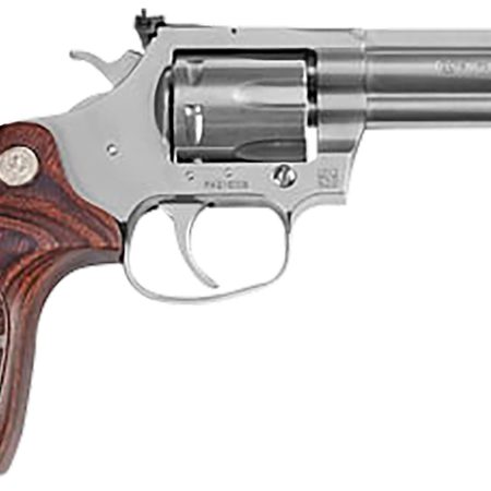 Colt Mfg KCOBRASB4TS King Cobra Target 357 Mag 6 Shot 4.25" Matte Stainless Barrel, Cylinder & Steel Frame. Altamont Wood Grip