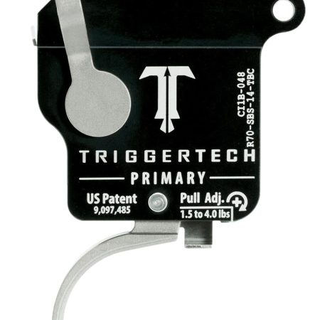 TriggerTech R70SBS14TBC Primary  Single-Stage Traditional Curved Trigger with 1.50-4 lbs Draw Weight for Remington 700 Right