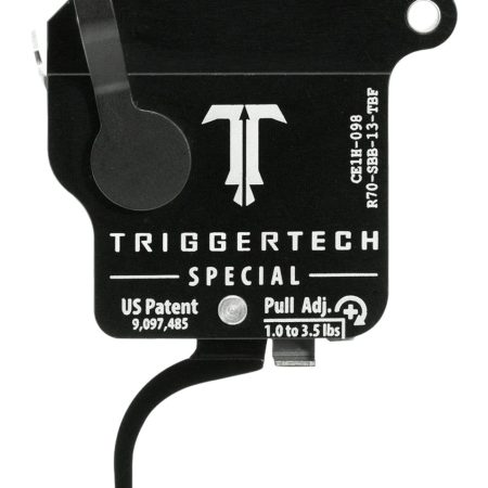 TriggerTech R70SBB13TBF Special  Single-Stage Flat Trigger with 1-3.50 lbs Draw Weight for Remington 700 Right